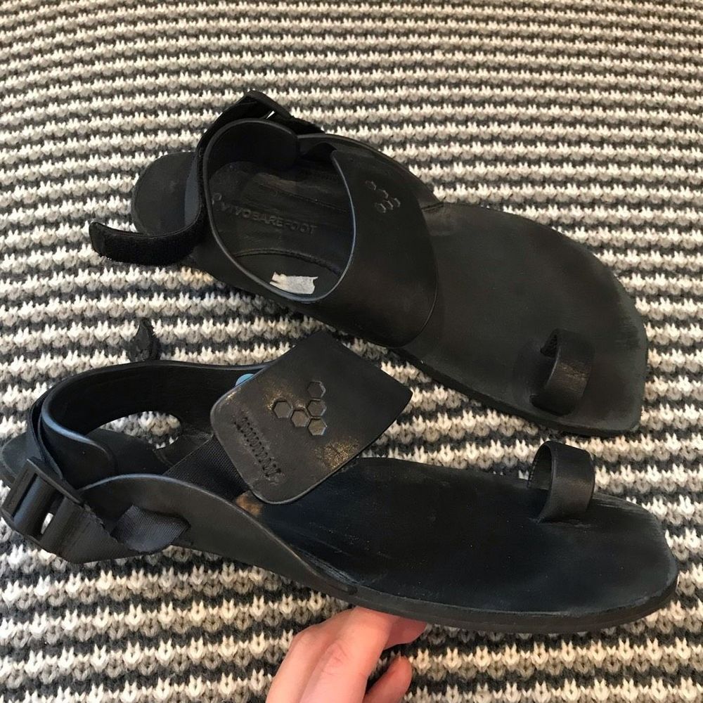 Vivobarefoot black sandal size 38 (7.5)